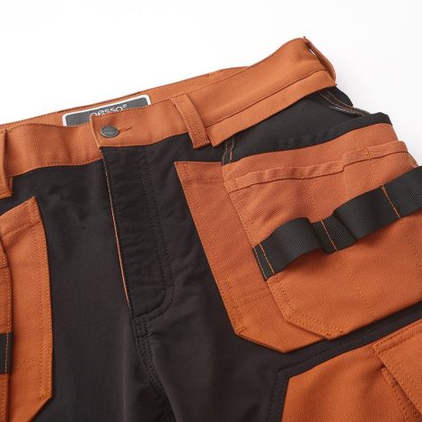 Workwear shorts Pesso Titan Flexpro 125, Mountain Brown | 4-Way Stretch | Pesso Workwear | pessosafety.eu