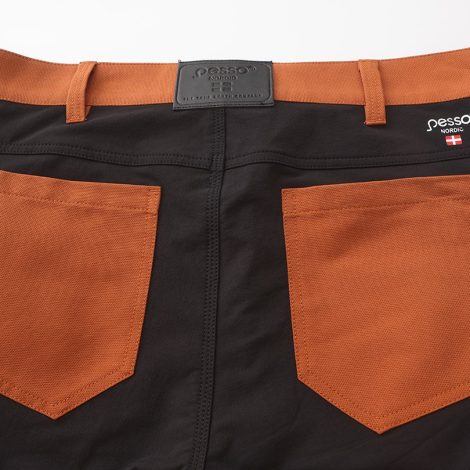 Workwear shorts Pesso Titan Flexpro 125, Mountain Brown | 4-Way Stretch | Pesso Workwear | pessosafety.eu