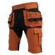 Workwear shorts Pesso Titan Flexpro 125, Mountain Brown | 4-Way Stretch | Pesso Workwear | pessosafety.eu