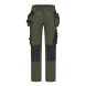 Workwear trousers Pesso Nexus 185, Olive Green | 4-Way Stretch | Pesso workwear | pessosafety.eu