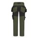 Workwear trousers Pesso Nexus 185, Olive Green | 4-Way Stretch | Pesso workwear | pessosafety.eu