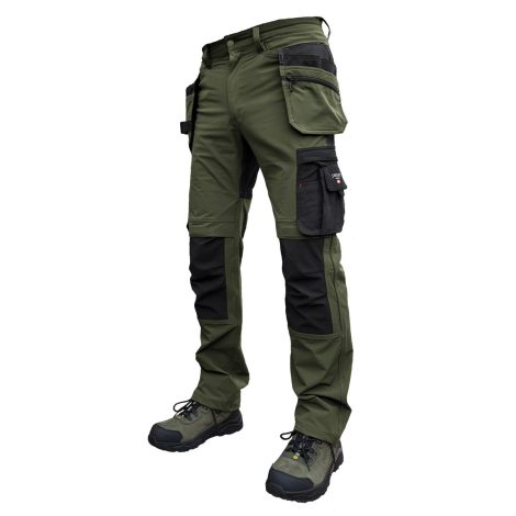 Workwear trousers Pesso Nexus 185, Olive Green | 4-Way Stretch | Pesso workwear | pessosafety.eu | KD185_OG Workwear trousers Pesso Nexus 185, Olive Green | 4-Way Stretch | Pesso workwear | pessosafety.eu | KD185_OG