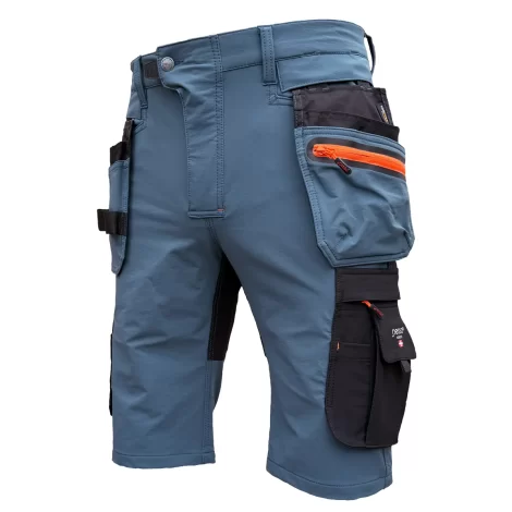 Workwear shorts Pesso Nexus 185, Blue| 4-Way Stretch | pessosafety.eu