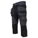 Workwear pirate trousers Pesso Titan Flexpro 125, Black | 4-Way Stretch | pessosafety.eu